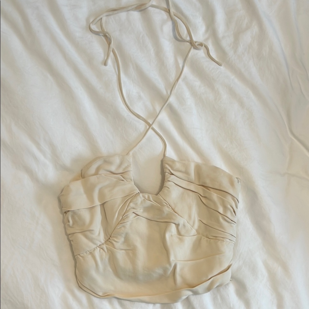 Elegant Beige Women's Top